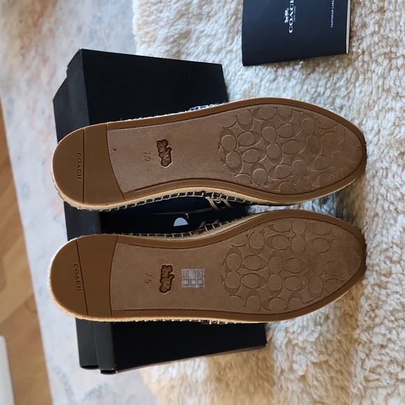 Adorable NWT IOB Coach Corrie Denim Espadrilles Slip-ons 💙 - Picture 11 of 16